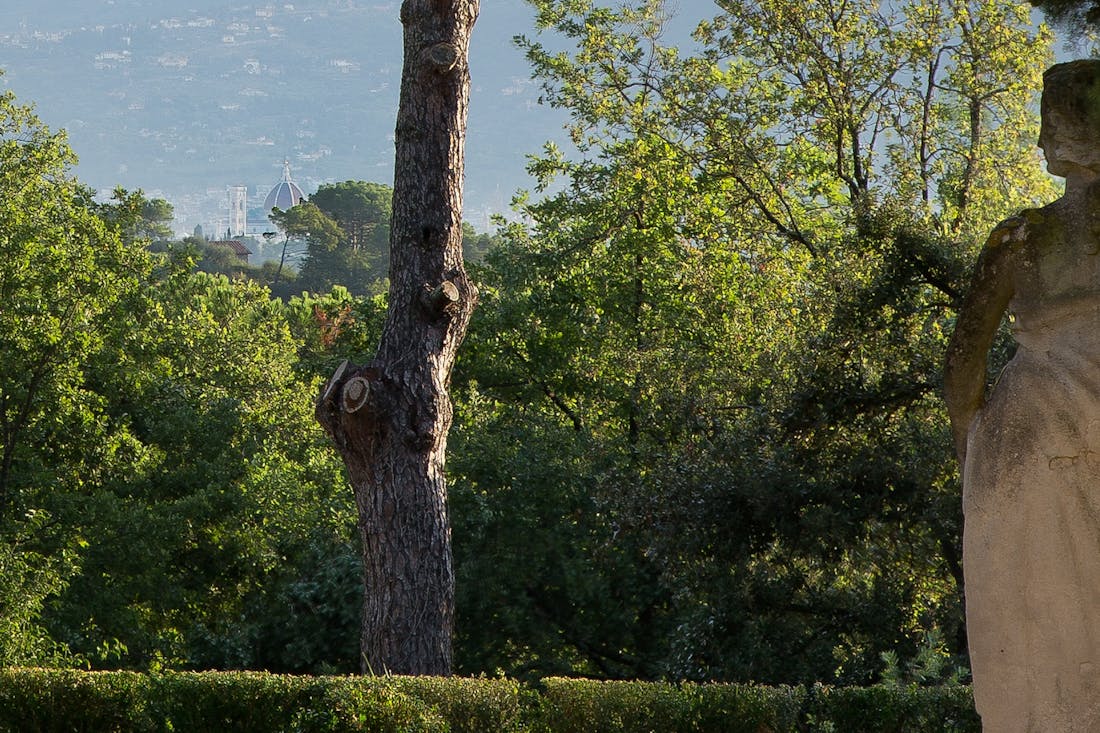 The open theater in the garden has a unique view on Florence