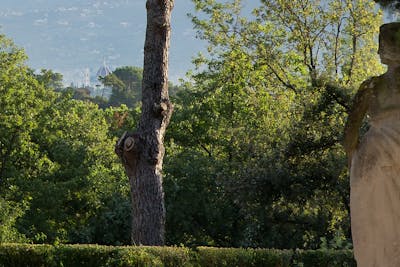 The open theater in the garden has a unique view on Florence