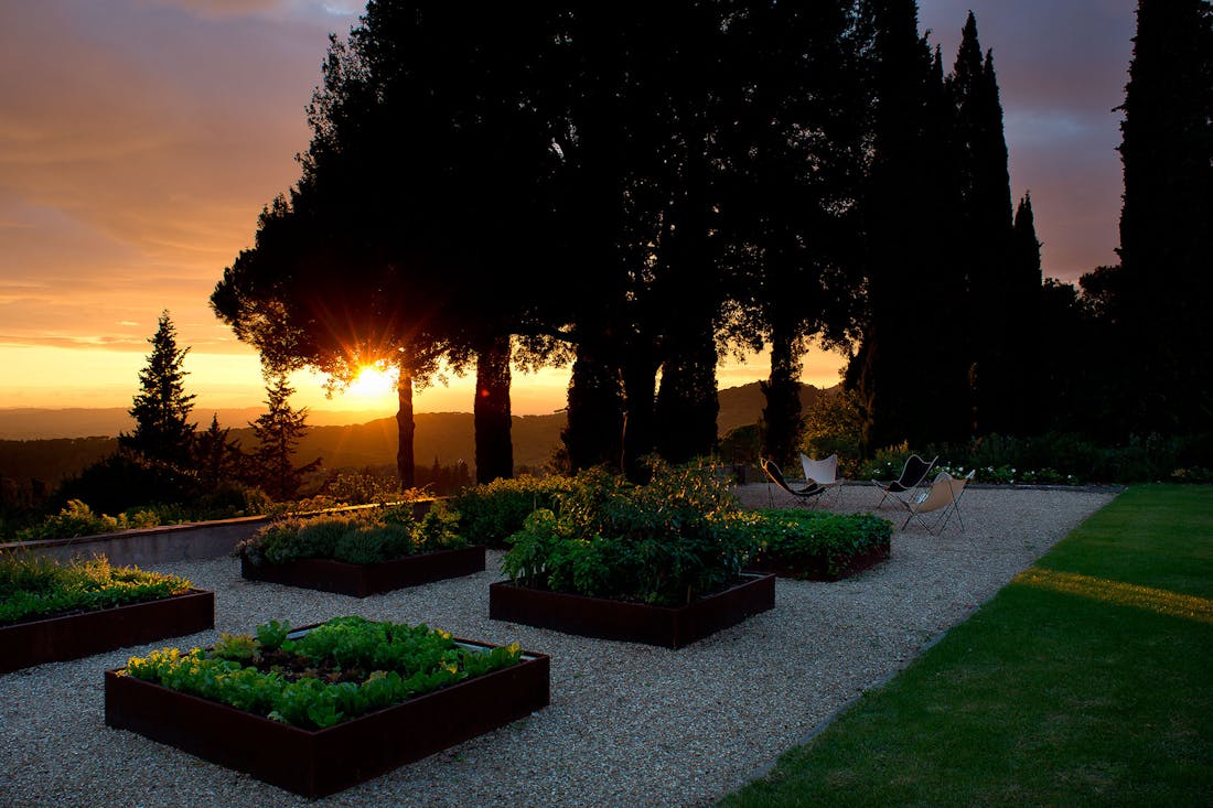The Vegetable Garden The vegetable garden inside the private garden of Villa Tavernaccia