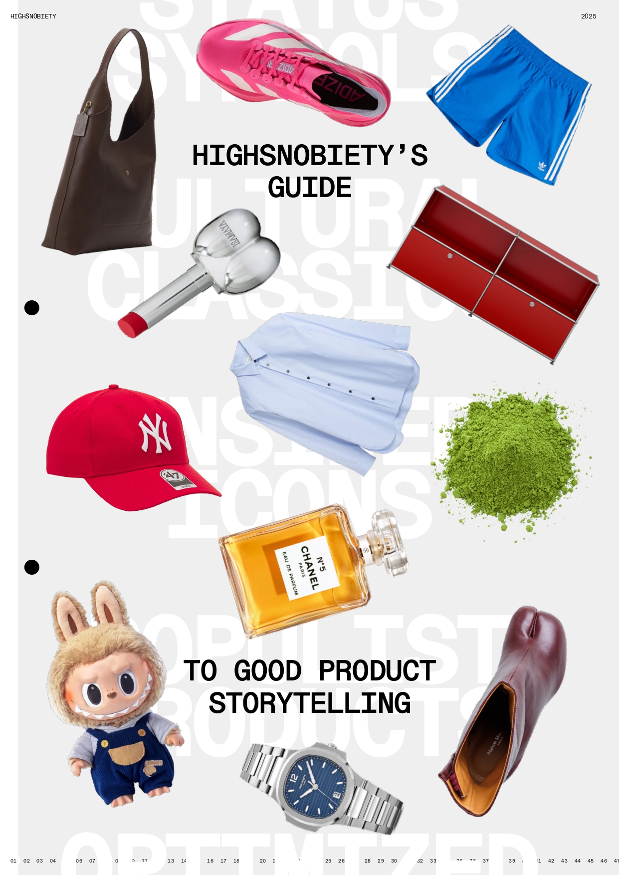Notebook cover image with multiple objects including a yankees hat, matcha powder, a watch and more.