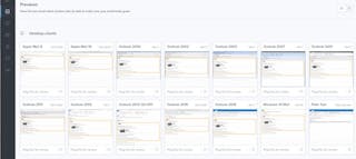dashboard showing email client results