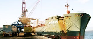 Photo of a cargo ship