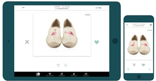 Swipe & Shop app op tablet en mobiel