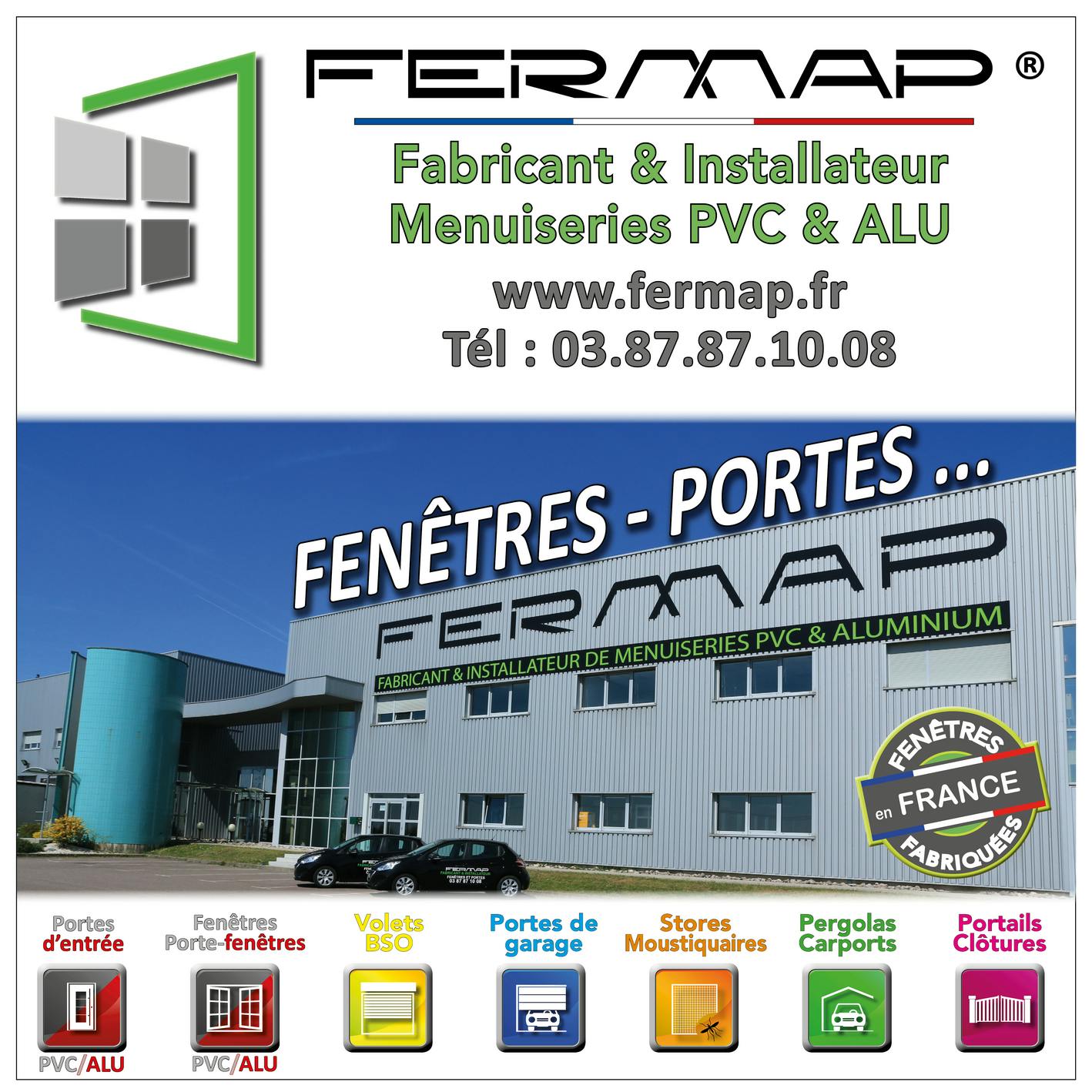 Carte de visite de Fermap au Technopôle de Forbach
