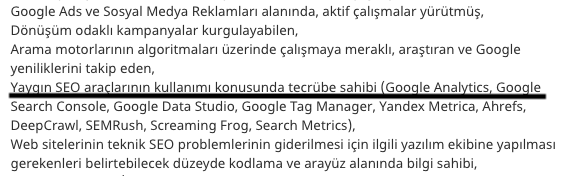 SEO uzmanı iş ilanı, SEO uzmanı iş ilanları