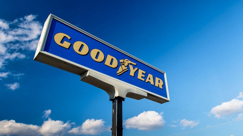 Goodyear tire sign