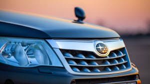 Close up Subaru logo
