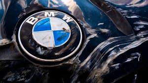 bmw damaged logo part