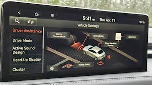 driver assitance screen