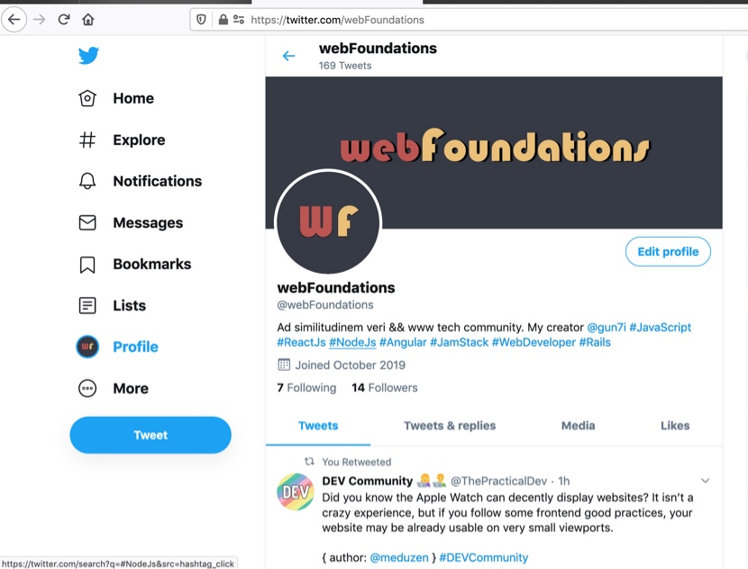Web Foundations - A JavaScript Bot 