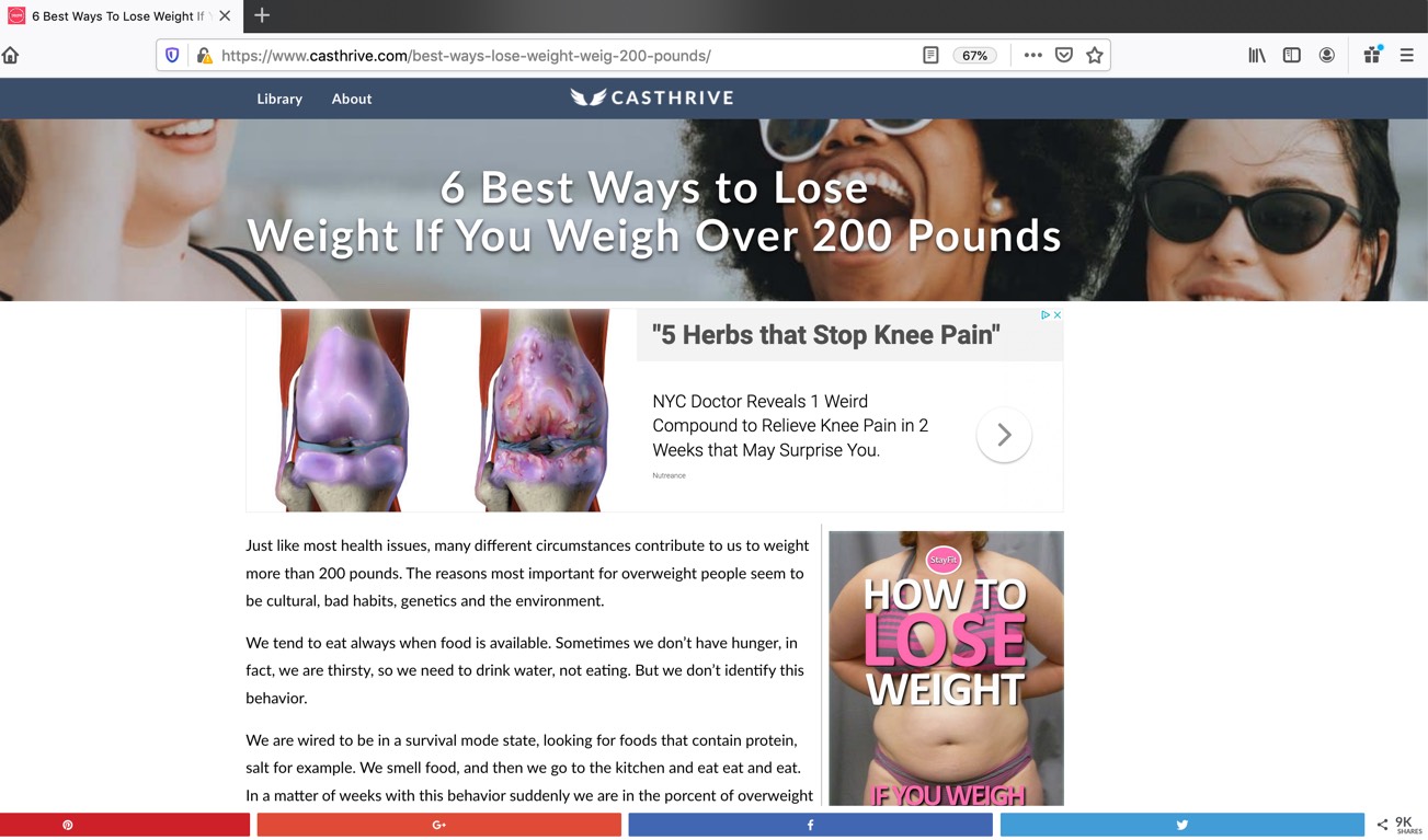 Wordpress Website - Health & Fitness blog  (backend)