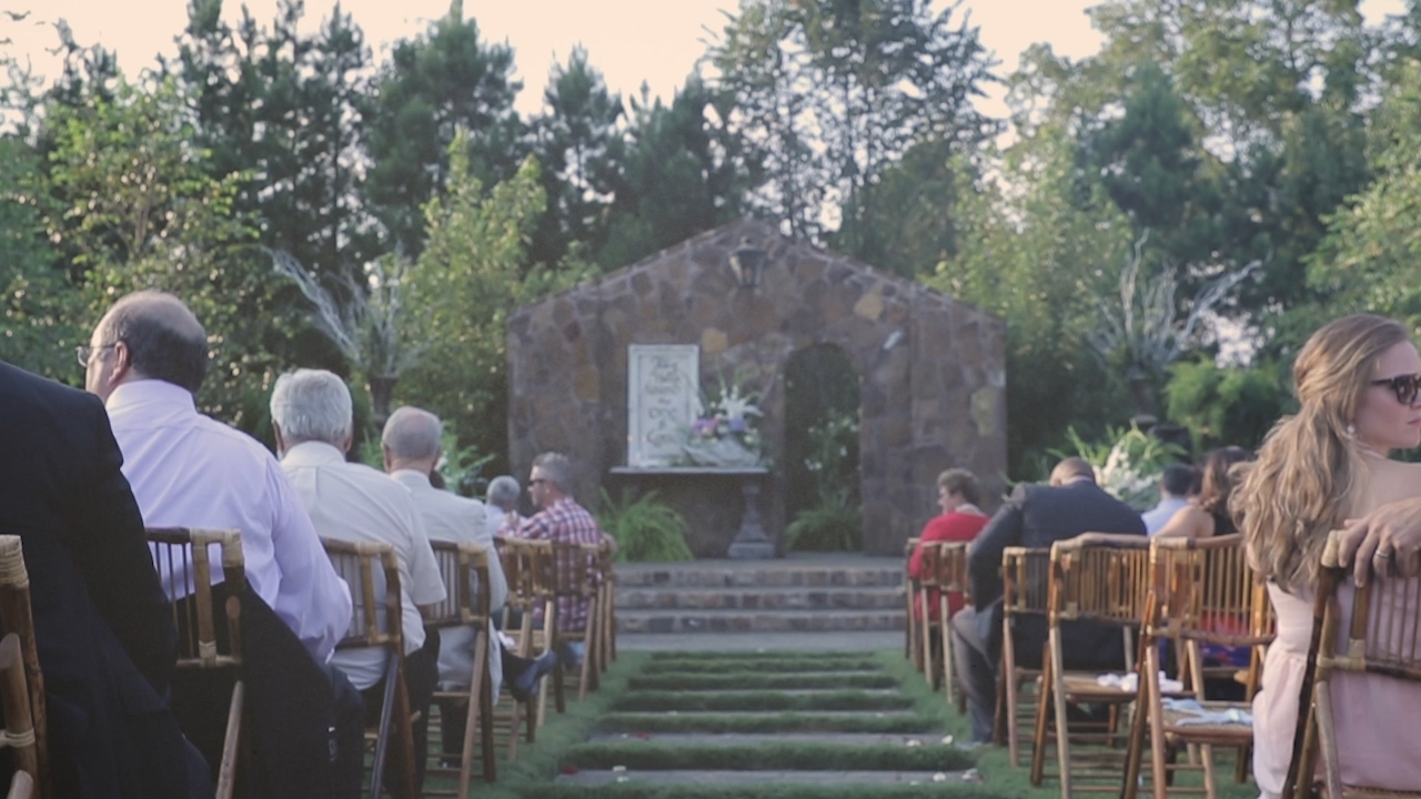 Nicole and Henry's Wedding Ceremony at Stone Chapel in Fayetteville