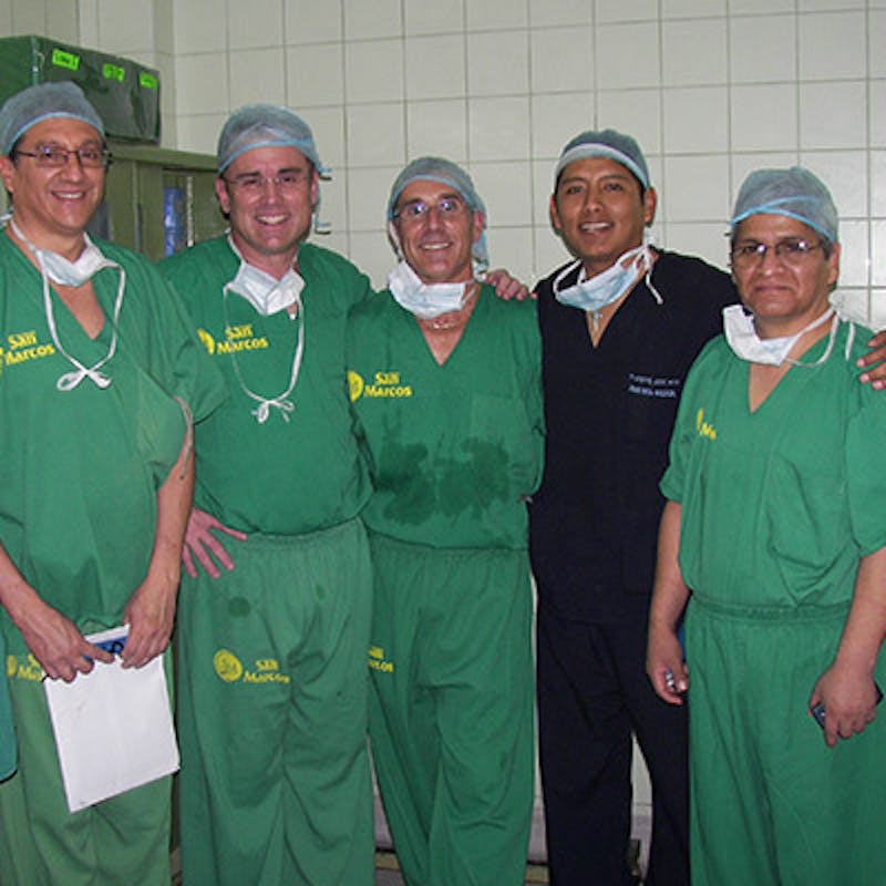 Dr. Morrissette with other doctors