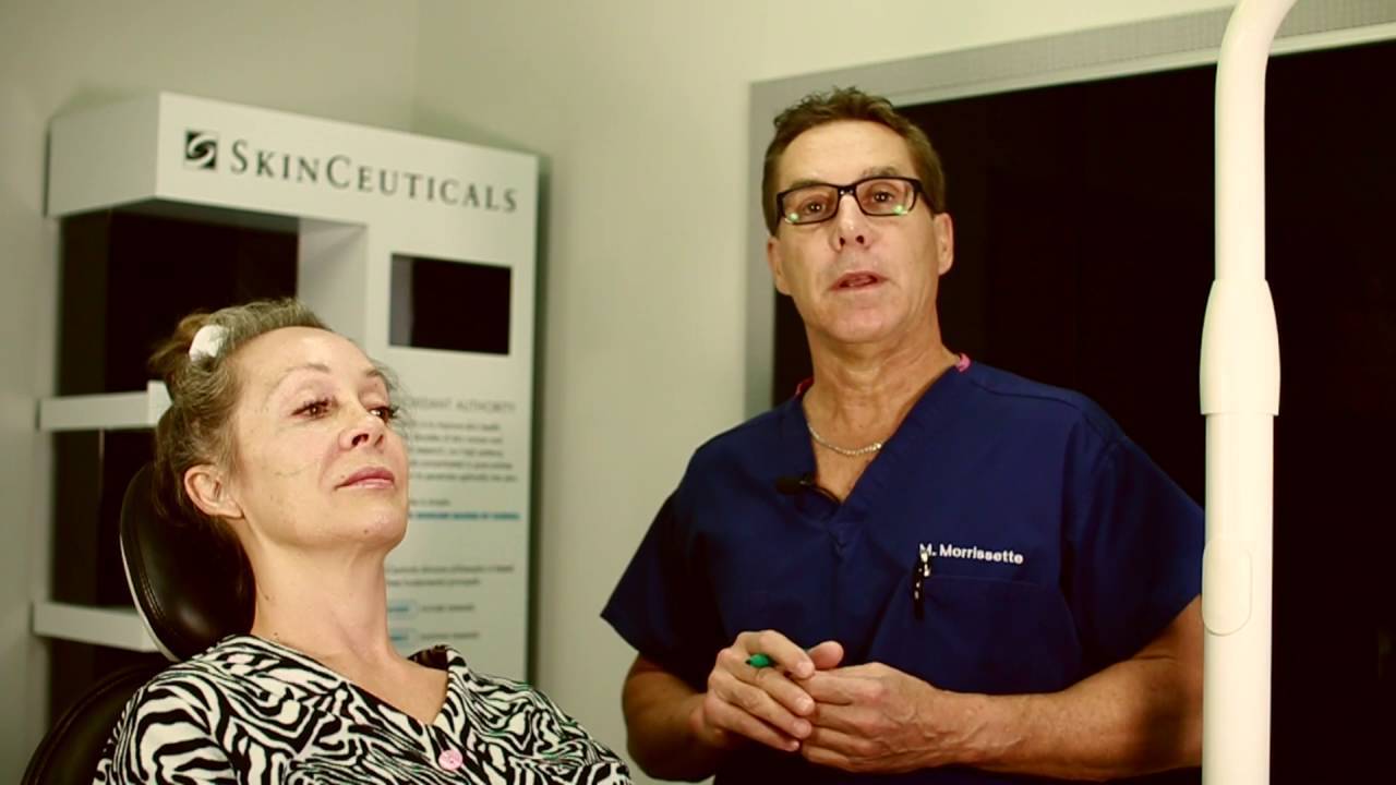 Dr. Morrissette talking to a patient