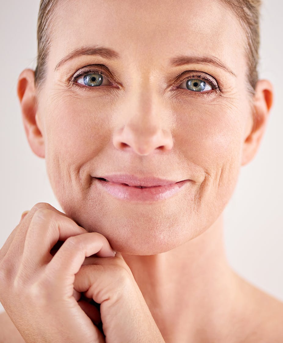 woman smiling