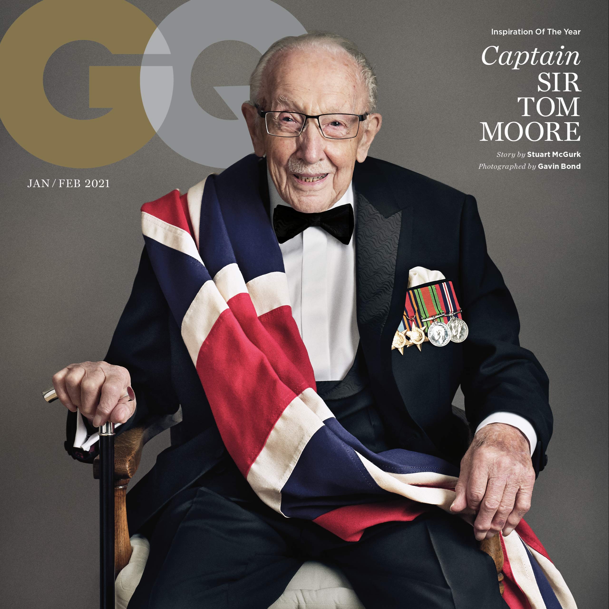 Captain Sir Tom Moore GQ cover