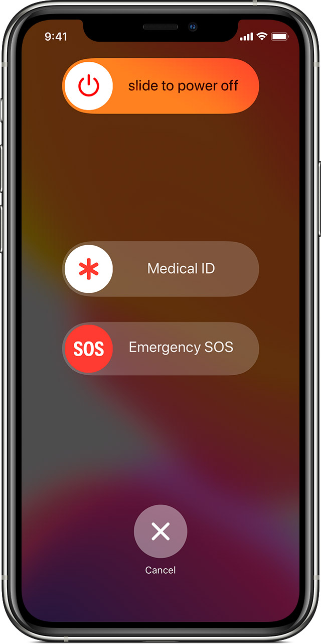 Emergency SOS feature on an iPhone