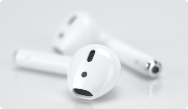 a pair of airpods headphones