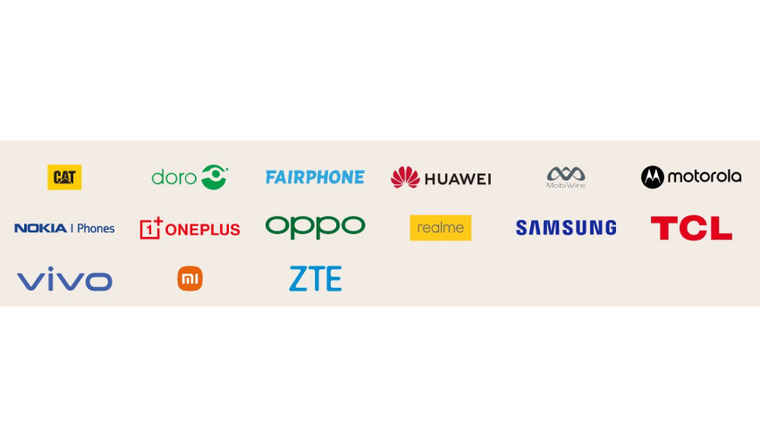 Smartphone brands that are part of eco ratings scheme