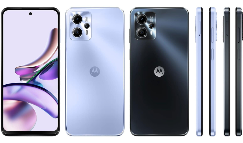 Motorola Moto G13 in two colours