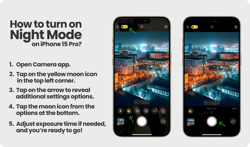 Night mode iPhone 15 Pro