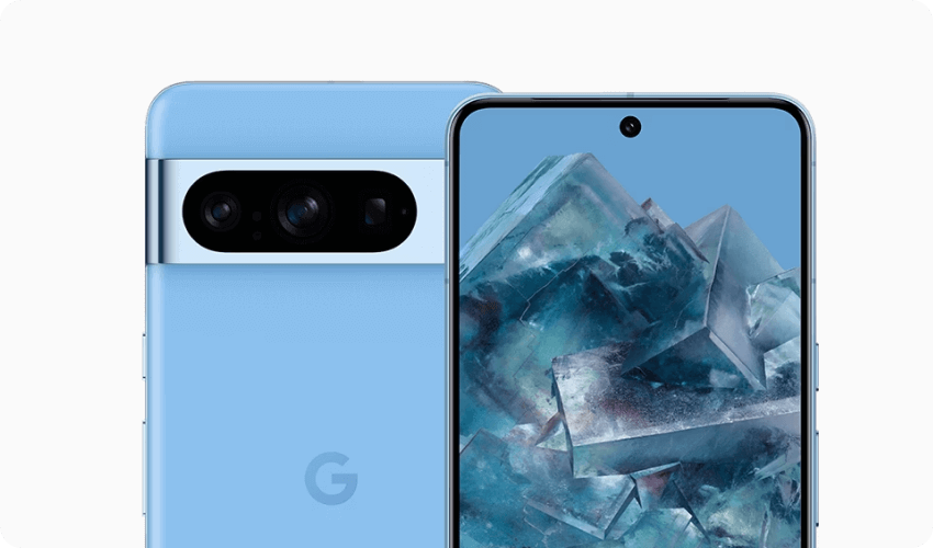google pixel 8 pro rear and front