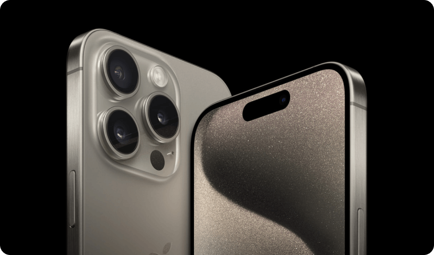 iphone 15 pro front and rear