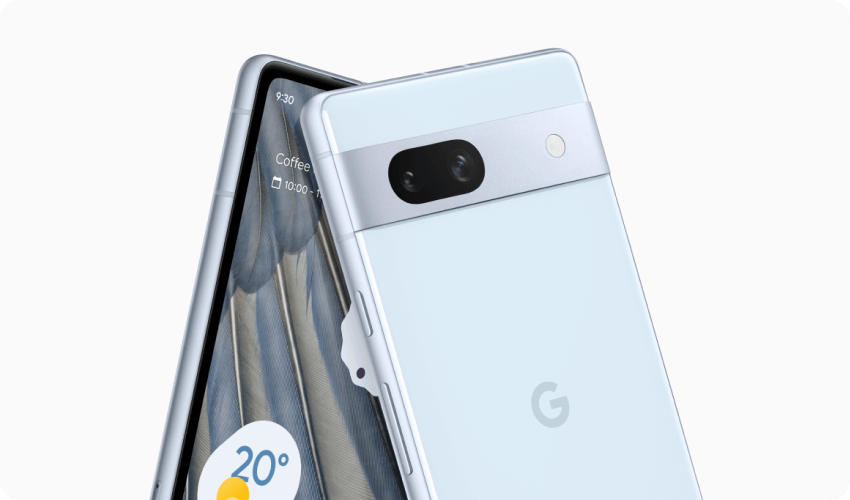 google pixel 7a front and rear