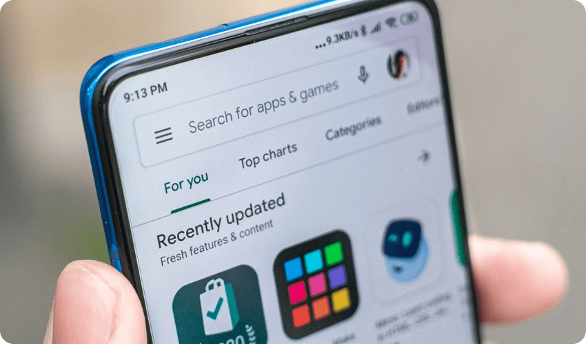 a closeup of an app on a screen of a mobile phone