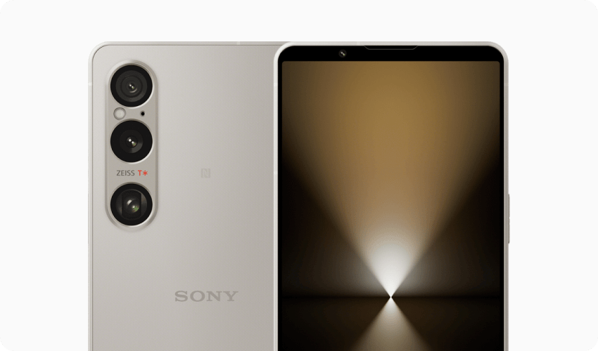 mobile phone sony xperia 1 VI on white background