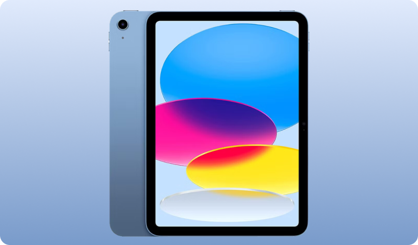 Blue Apple iPad (2022)