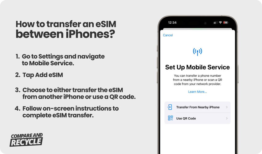 Transfer eSIM to iPhone