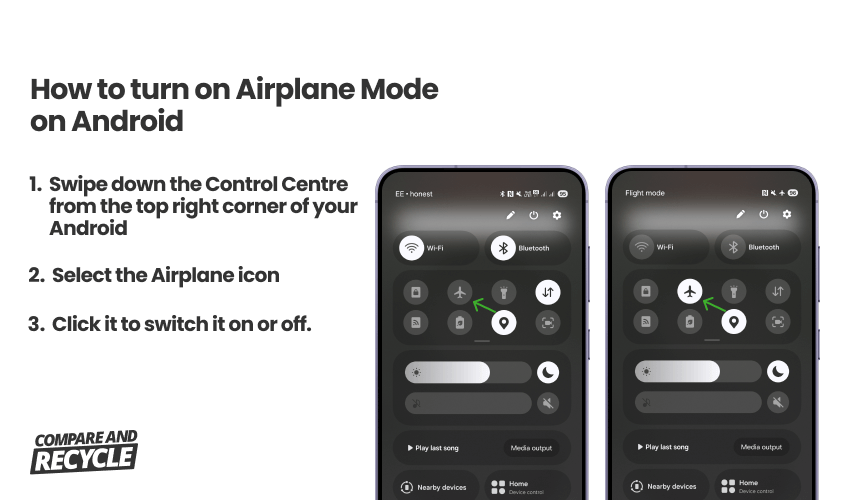 How to turn on Airplane mode on Android