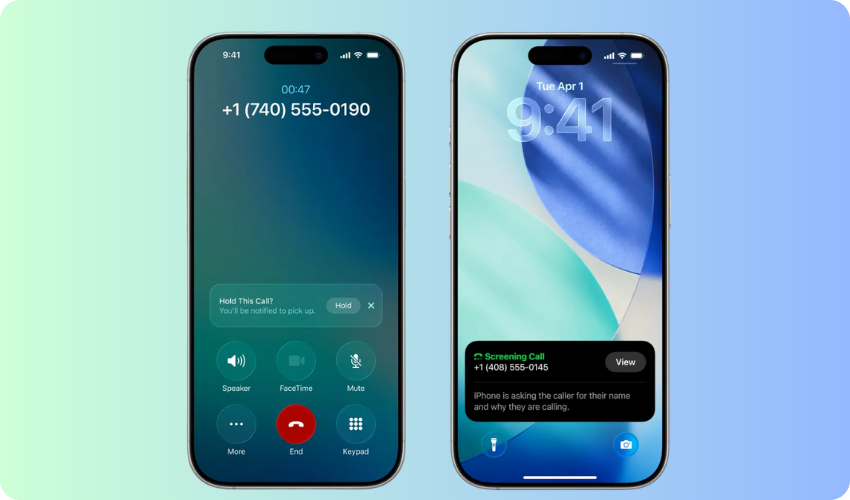 Call Screening and Hold Assist in iOS 26.