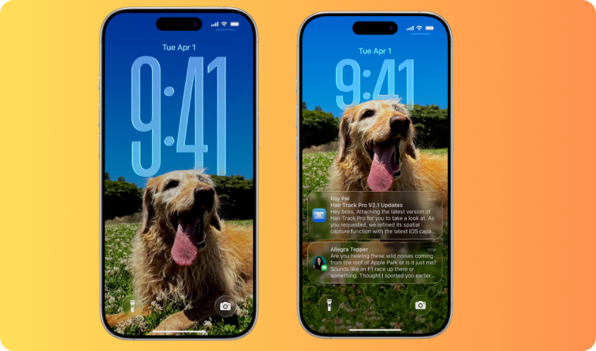 Liquid Glass San Francisco typeface.