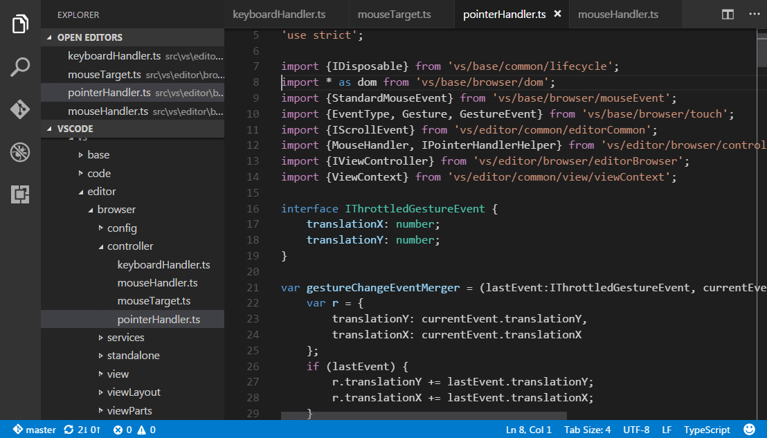 sublime vs atom vs visual studio code 2017