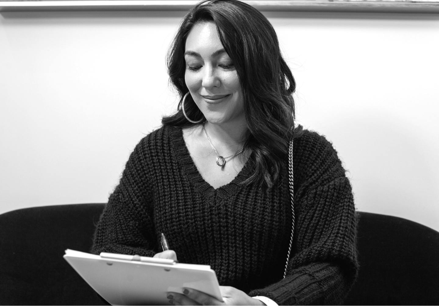 Woman Filling Out Forms