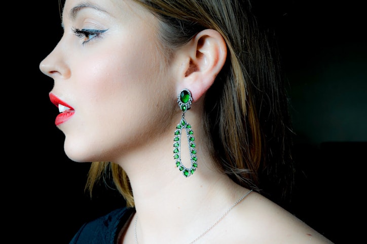 pendiente verde