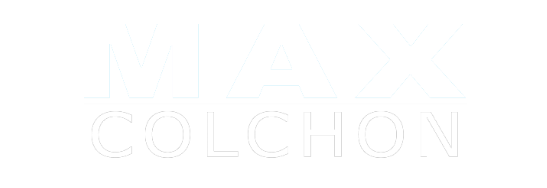 logo blanco de max colchón