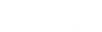 logo central óptica blanco
