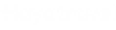 logo hayatravel blanco