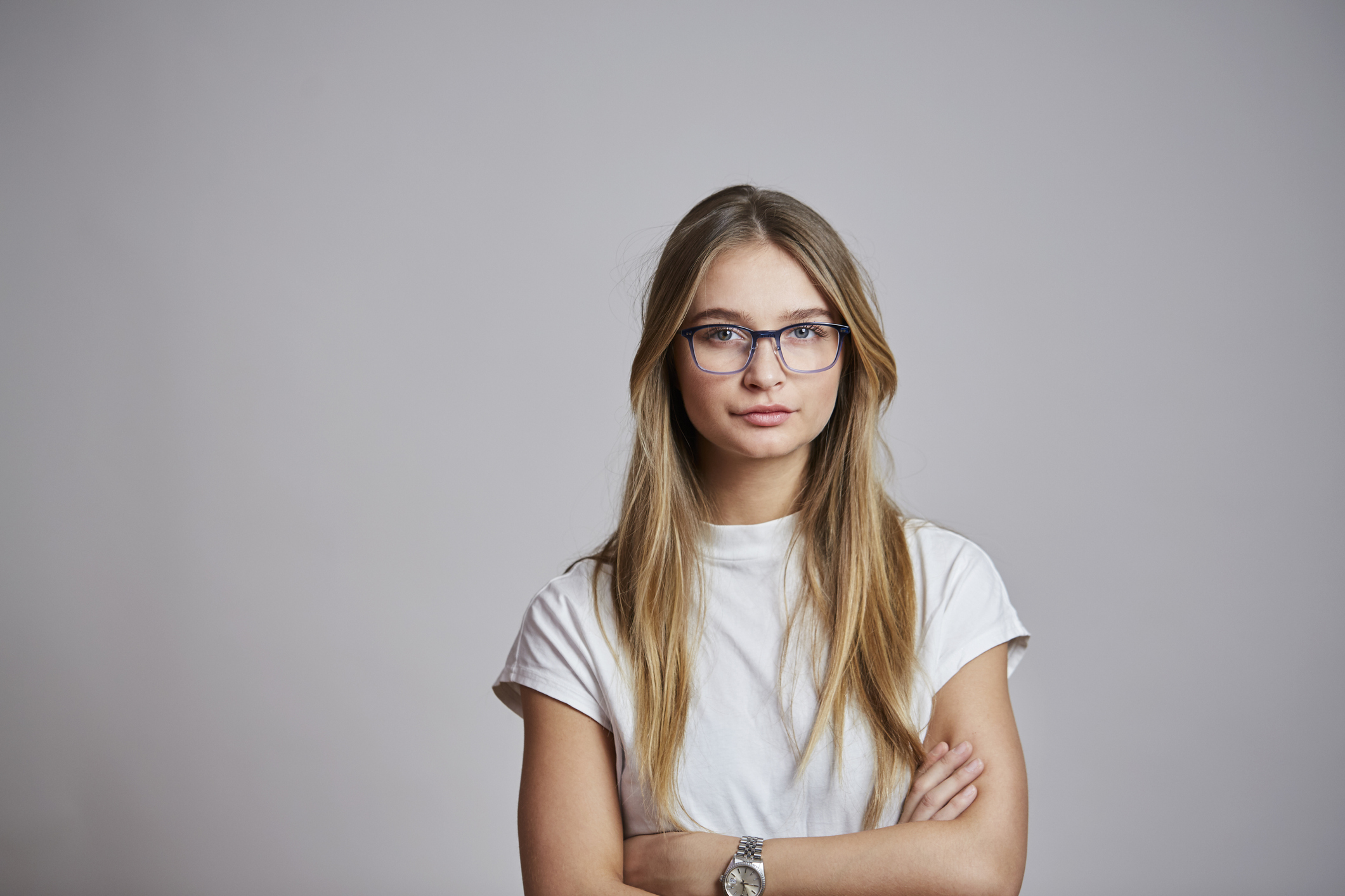 woman with crossed arms