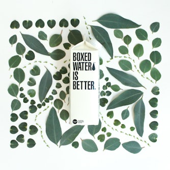 boxed water is better close up