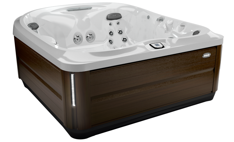 Angled view of a J-475 spa pool