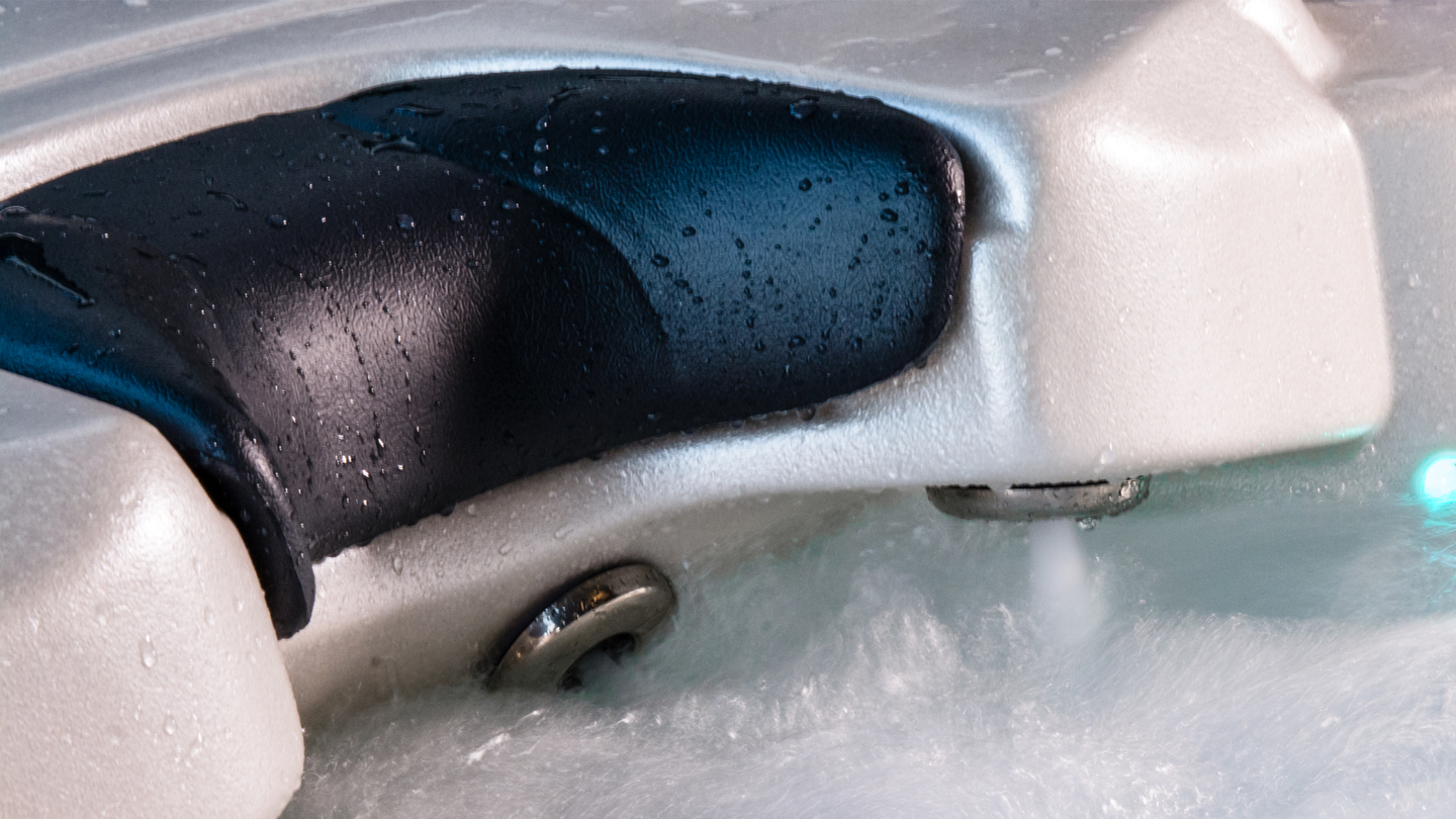 Neck therapy collar in a spa