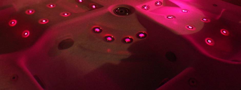 Hydroglow jet lighting