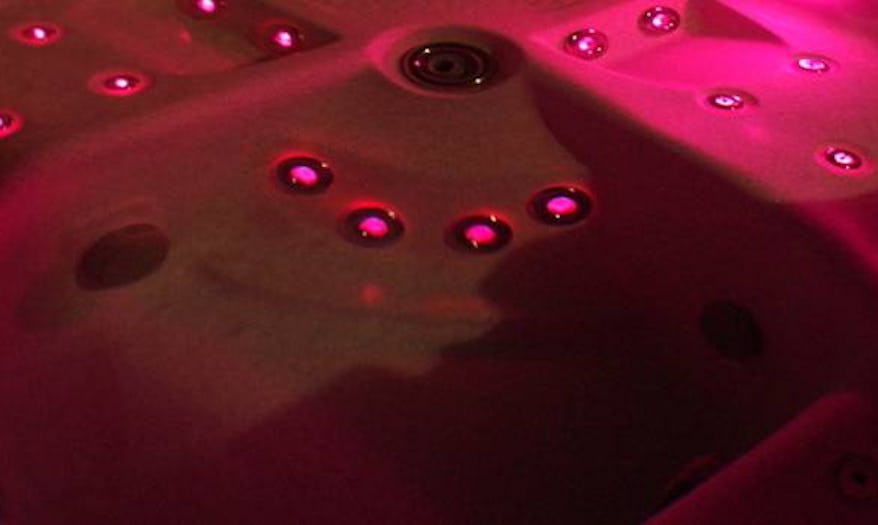 Hydroglow jet lighting