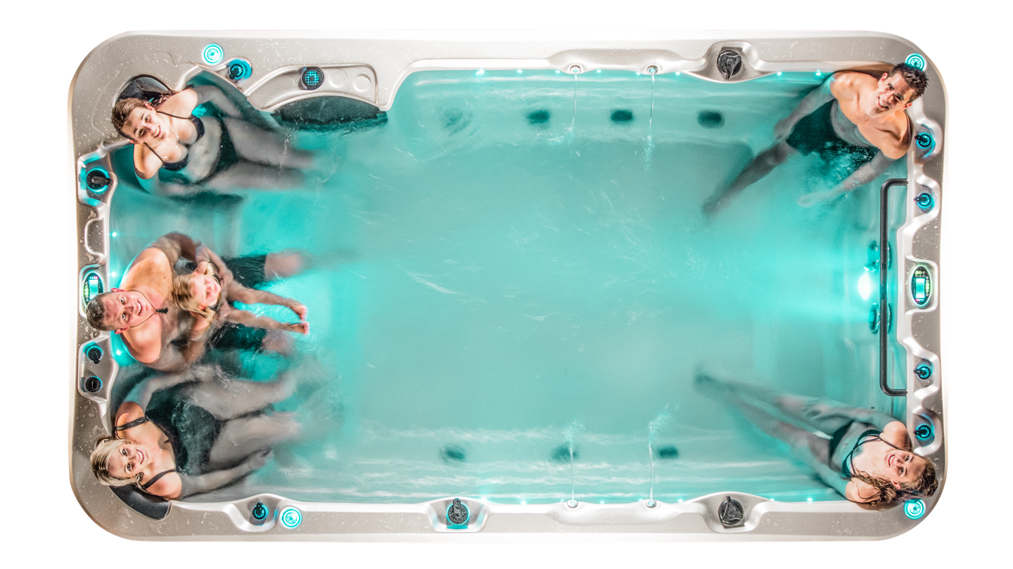 Compact Swim Spa Fitness, Fun & Massage Vortex Aquagym™ Swim Spa