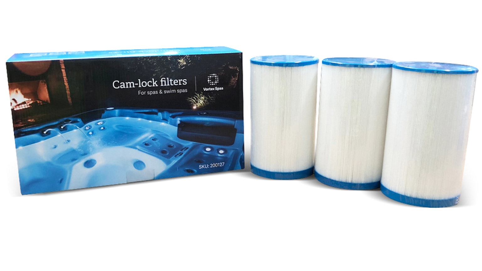Vortex Pleated Cam Lock Filter (3 pack)