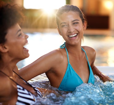 Girls in spa
